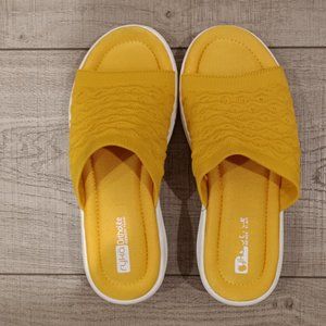 Ryka Yellow Ortholite Memory Foam Women's Shoes, Slides, Size 9 W